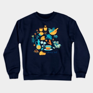 Medicinal Herbs Hand Drawn Crewneck Sweatshirt